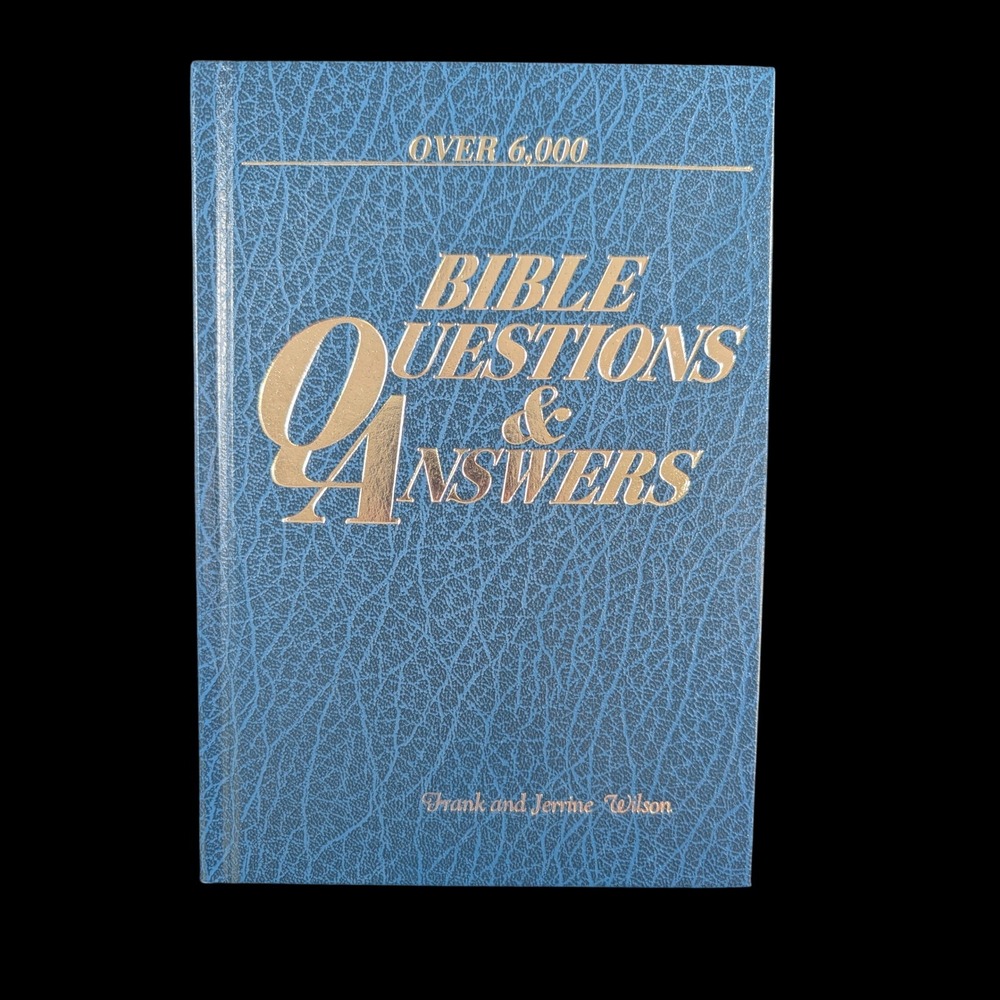 Bible Questions and Answers Frank Jerrine Wilson Thomas Nelson Blue Hardcover